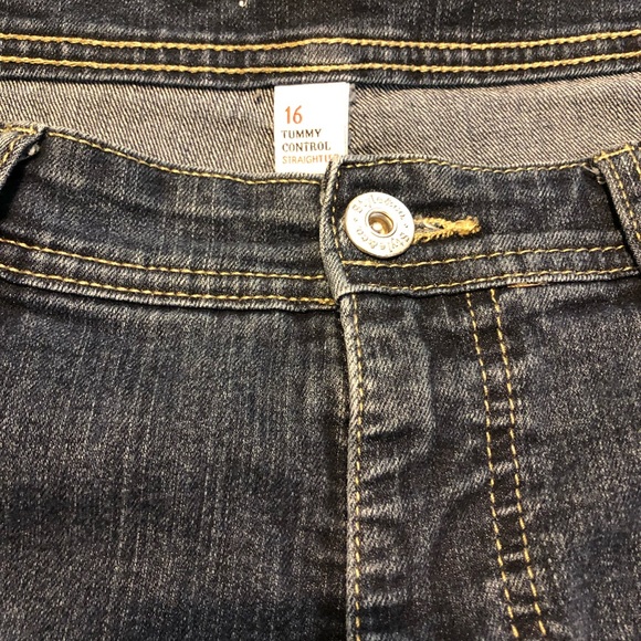 Style & Co. Denim Tummy Control 16/30 long jeans - Picture 2 of 4